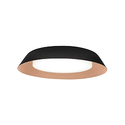 LED Wall /Ceiling luminaire TOWNA 2.0, IP44, � 37.1cm, 3000K, dimmable, black copper