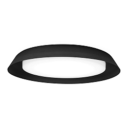 LED Wall /Ceiling luminaire TOWNA 2.0, IP44, � 46.1cm, 2700K, dimmable, black