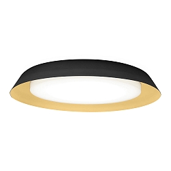 LED Wall /Ceiling luminaire TOWNA 2.0, IP44, � 46.1cm, 3000K, dimmable, black gold