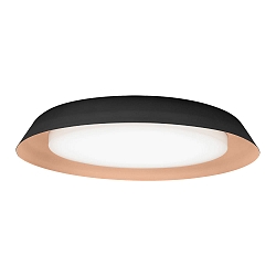 LED Wall /Ceiling luminaire TOWNA 2.0, IP44, � 46.1cm, 2700K, dimmable, black copper