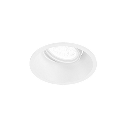 ceiling recessed luminaire DEEP ADJUST 1.0 - LED with leaf springs, cardanic swivelling IP20, mat, traffic white dimmable
