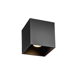 ceiling luminaire BOX CEILING SURF 1.0 1 flame, DALI controllable IP20, black matt dimmable