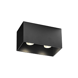 ceiling luminaire BOX CEILING SURF 2.0 2 flames, Dim-To-Warm IP20, black matt dimmable