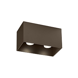 ceiling luminaire BOX CEILING SURF 2.0 2 flames IP20, bronze dimmable