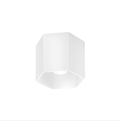 ceiling luminaire HEXO CEILING SURF 1.0 1 flame, DALI controllable IP20, white matt dimmable