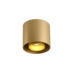 ceiling luminaire RAY CEILING SURF 1.0 1 flame IP20, gold dimmable