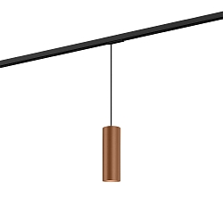Pendant luminaire RAY 2.0 PAR 16 for 1-phase tracks, GU10 max. 12W, copper