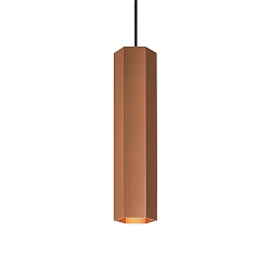 LED Pendant luminaire HEXO MULTI 3.0, 6W 1800-2850K, CRi >95, without canopy, copper
