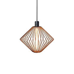 pendant luminaire WIRO 1.1 DIAMOND CEILING SUSP E27 IP20, copper 