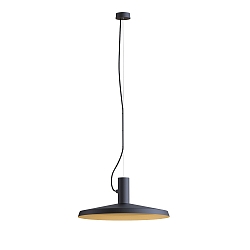 Pendant luminaire ROOMOR 1.0 PAR16, GU10, 250cm, deep black, with shade 4.0