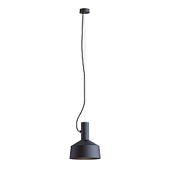 Pendant luminaire ROOMOR 1.0 PAR16, GU10, 600cm, deep black, with shade 2.0