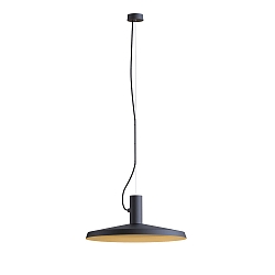 Pendant luminaire ROOMOR 1.0 PAR16, GU10, 600cm, deep black, with shade 4.0