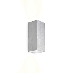 LED Wall luminaire TRAIN 2.0, 2-sided, 8W 3000K 510lm 36�, CRi >90, dimmable, aluminum brushed