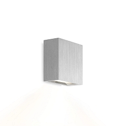 LED Wall luminaire CENTRAL 1.0, up or down, 8W 2700K, CRi >90, dimmable, aluminum brushed