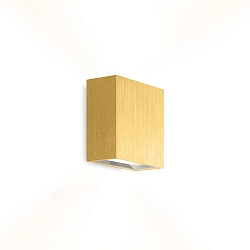 LED Wall luminaire CENTRAL 2.0, Up&Down, 8W 2700K, CRi >90, dimmable, gold