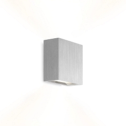LED Wall luminaire CENTRAL 2.0, Up&Down, 8W 3000K, CRi >90, dimmable, aluminum brushed