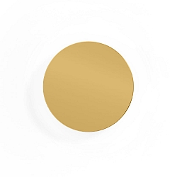 LED Wall luminaire MILES 2.0 ROUND, indirect, � 19cm, 8W 3000K, CRi >90, dimmable, gold