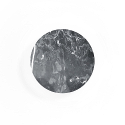 LED Wall luminaire MILES 2.0 ROUND, indirect, � 19cm, 8W 3000K, CRi >90, dimmable, marble black