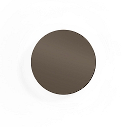 LED Wall luminaire MILES 2.0 ROUND, indirect, � 19cm, 8W 3000K, CRi >90, dimmable, bronze