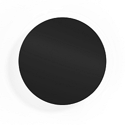 LED Wall luminaire MILES 3.0 ROUND, indirect, � 26cm, 8W 3000K, CRi >90, dimmable, black