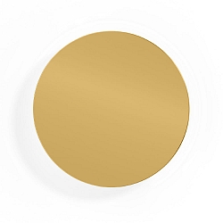 LED Wall luminaire MILES 3.0 ROUND, indirect, � 26cm, 8W 3000K, CRi >90, dimmable, gold