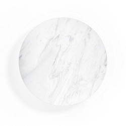 LED Wall luminaire MILES 3.0 ROUND, indirect, � 26cm, 8W 2700K, CRi >90, dimmable, marble white