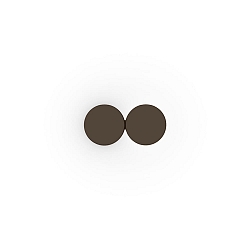 wall luminaire DOT WALL SURF 2.0 IP20, bronze dimmable