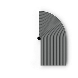cover TAPIS 3.1 long, mechanical, grey, marble