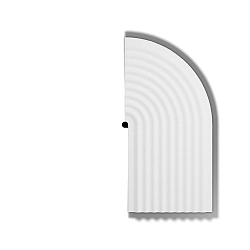 decorative element TAPIS SOFT WALL SURF 3.1, white