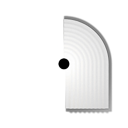 wall luminaire TAPIS SOFT WALL SURF 3.0 IP20, white dimmable