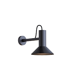 Wall luminaire ROOMOR 1.0 PAR16, 30.6cm, GU10, deep black, with shade 1.0