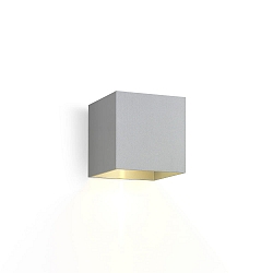 wall luminaire BOX WALL SURF 1.0 IP20, brushed aluminium dimmable