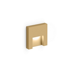 staircase luminaire RETO 0.8 down, square, asymmetrical IP20, champagner dimmable