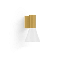 wall luminaire ODREY WALL SURF 1.3 PAR16 GU10 IP20, gold, white matt 