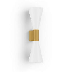 wall luminaire ODREY WALL SURF 2.5 PAR16 GU10 IP20, gold, white matt 