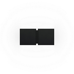 wall luminaire CG SQUARE 2P SMALL G9 IP20, black matt