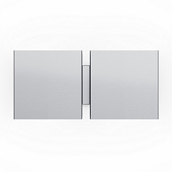 wall luminaire CG SQUARE 2G BIG E27 IP20, brushed aluminium