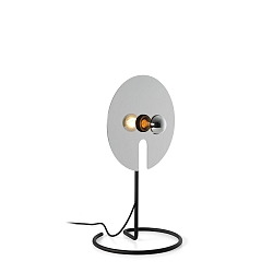 table lamp MIRRO TABLE 1.0 E27, aluminium, black matt dimmable