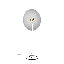 floor lamp MIRRO FLOOR 3.0 E27, aluminium, black matt dimmable