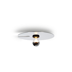 wall and ceiling luminaire MIRRO CEILING / WALL SURF 1.0 E27 IP20, aluminium, black matt 