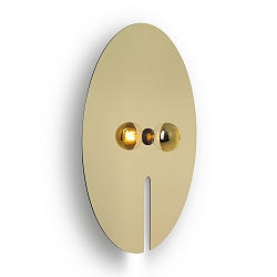 Wall luminaire MIRRO WALL 3.0, mirror � 75cm, E27 (excl.), black gold