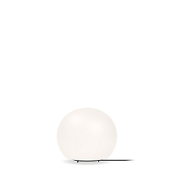Table lamp DRO TABLE 2.0, � 20cm, E14, C35 max. 6W, aluminum / textile cable / glass, white