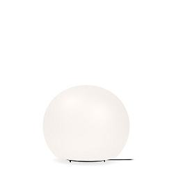 Table lamp DRO TABLE 3.0, � 30cm, E27, A60 4-12W, aluminum / textile cable / glass, white
