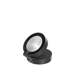 floodlight X-BEAM ROUND OUTDOOR WALL / FLOOR SURF PROJ 1.0 IP65, anthracite dimmable