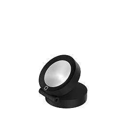 floodlight X-BEAM ROUND OUTDOOR WALL / FLOOR SURF PROJ 1.0 IP65, black matt dimmable