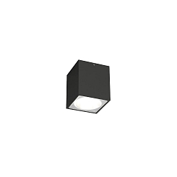 Outdoor LED Ceiling luminaire TRAM CARR� 1.0, IP65, square, 6W 3000K 36�, CRi >90, dimmable, anthracite