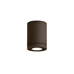 outdoor ceiling luminaire TUBE OUTDOOR CEILING SURF 1.0 PAR16 GU10 IP65, bronze 
