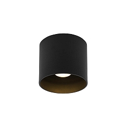 outdoor ceiling luminaire BOX OUTDOOR CEILING SURF 1.0 IP65, black matt dimmable