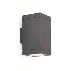 Outdoor Wall luminaire TUBE CARR� 2.0 PAR16, IP65, 2-sided, 2x GU10 max. 5W, dark grey