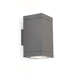 LED Outdoor Wall luminaire TUBE CARR� 2.0, IP65, 2-sided, 2x 8W 3000K 34�, CRi >90, dimmable, dark grey